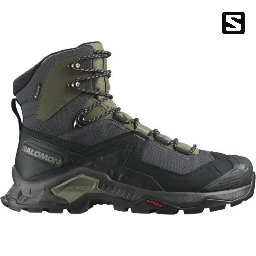 Salomon Quest Element GTX Men's Hiking Boots Black / Olive | CA 28D45
